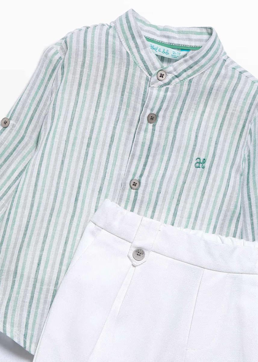 Completo pantalone lino neonato