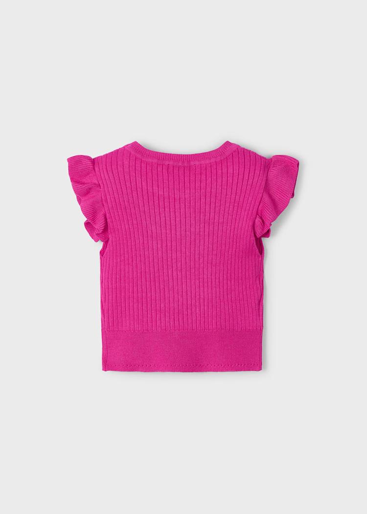 Top tricot costine bambina
