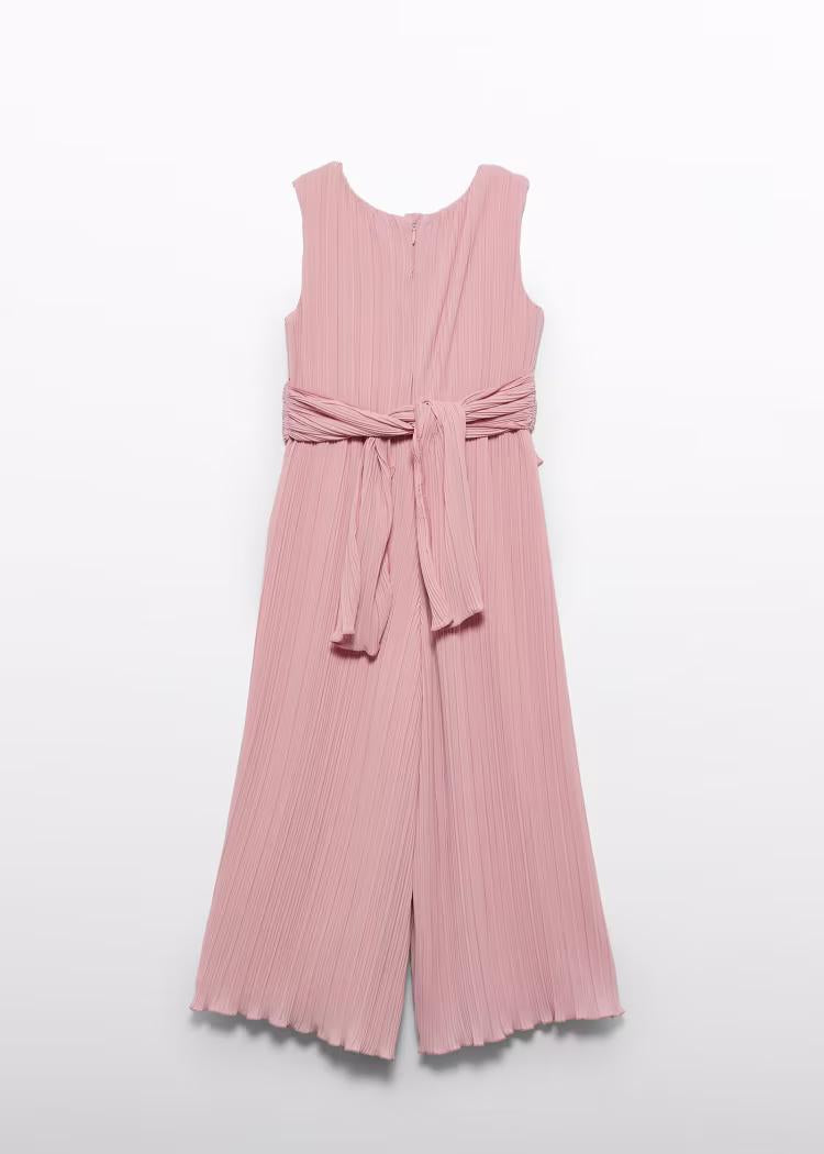 Tuta chiffon plissettata