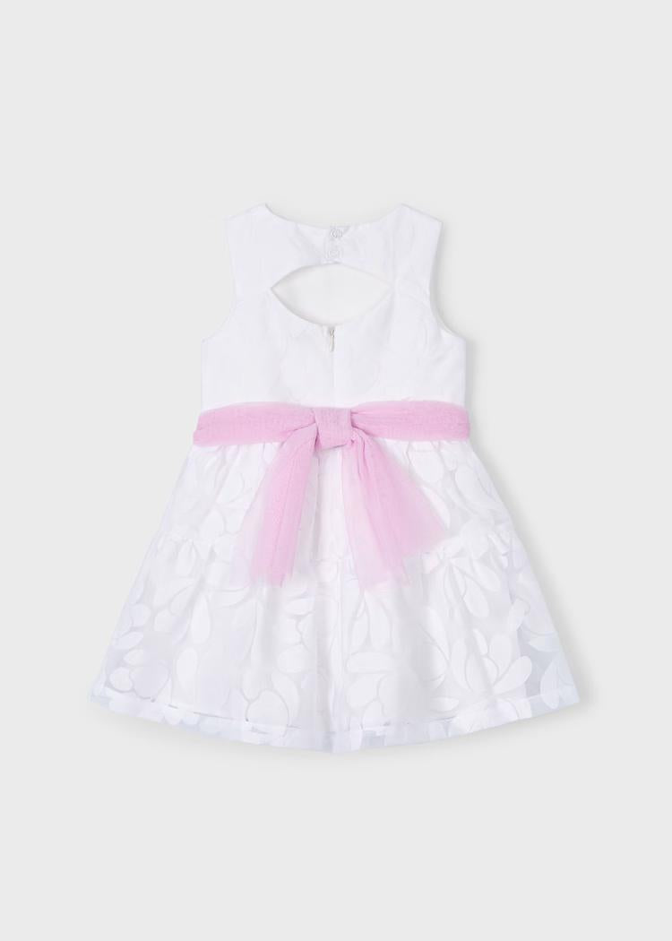Vestito con fusciacca fiori bambina