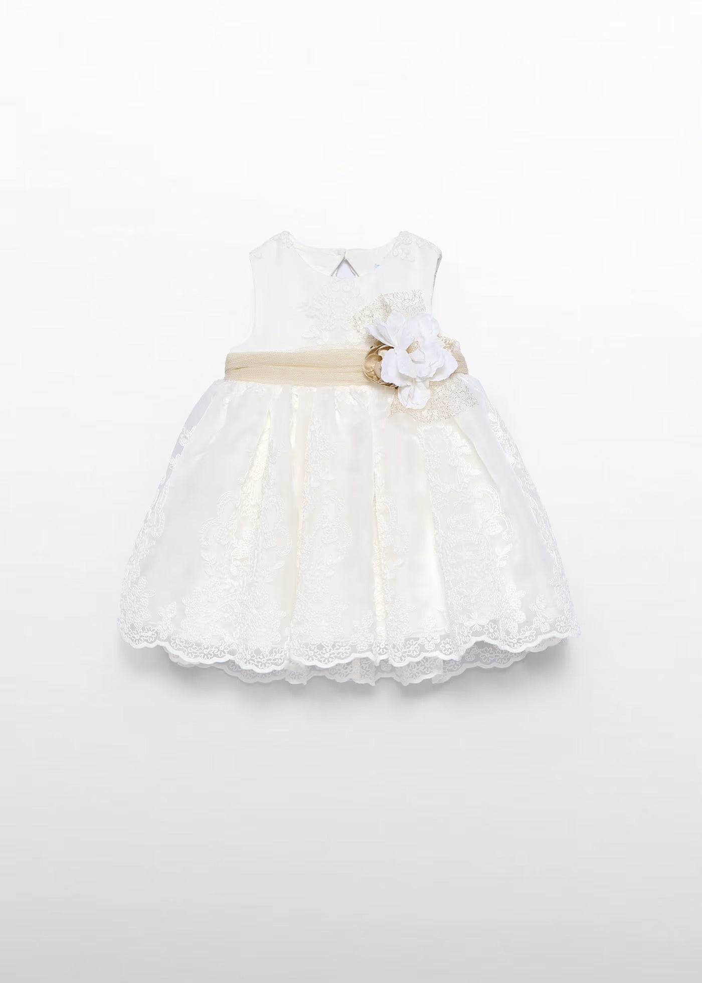 Abito organza ricamo neonata