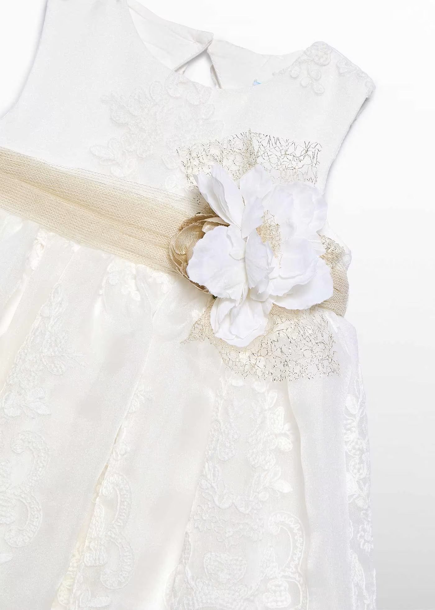 Abito organza ricamo neonata