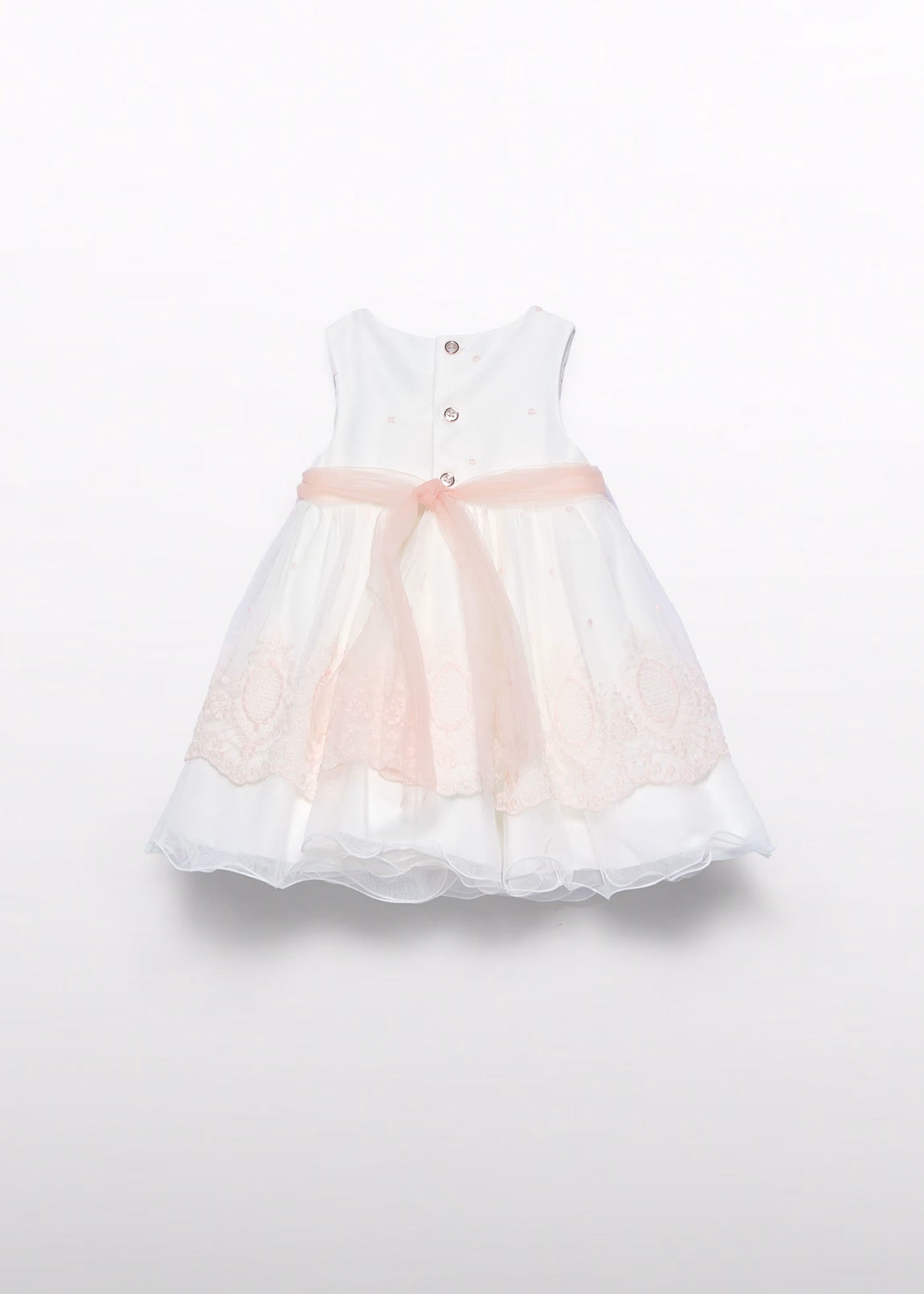 Abito tulle ricamo neonata