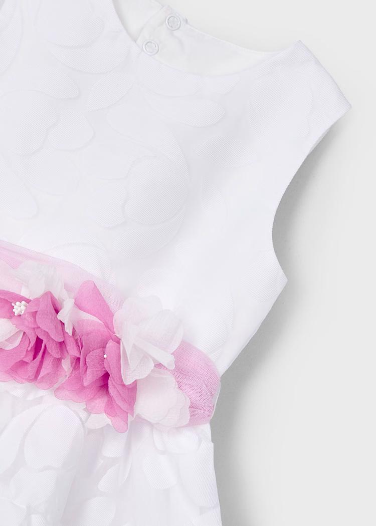 Vestito con fusciacca fiori bambina