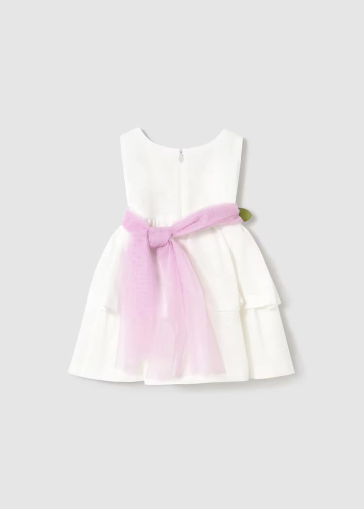 Vestito con fusciacca floreale